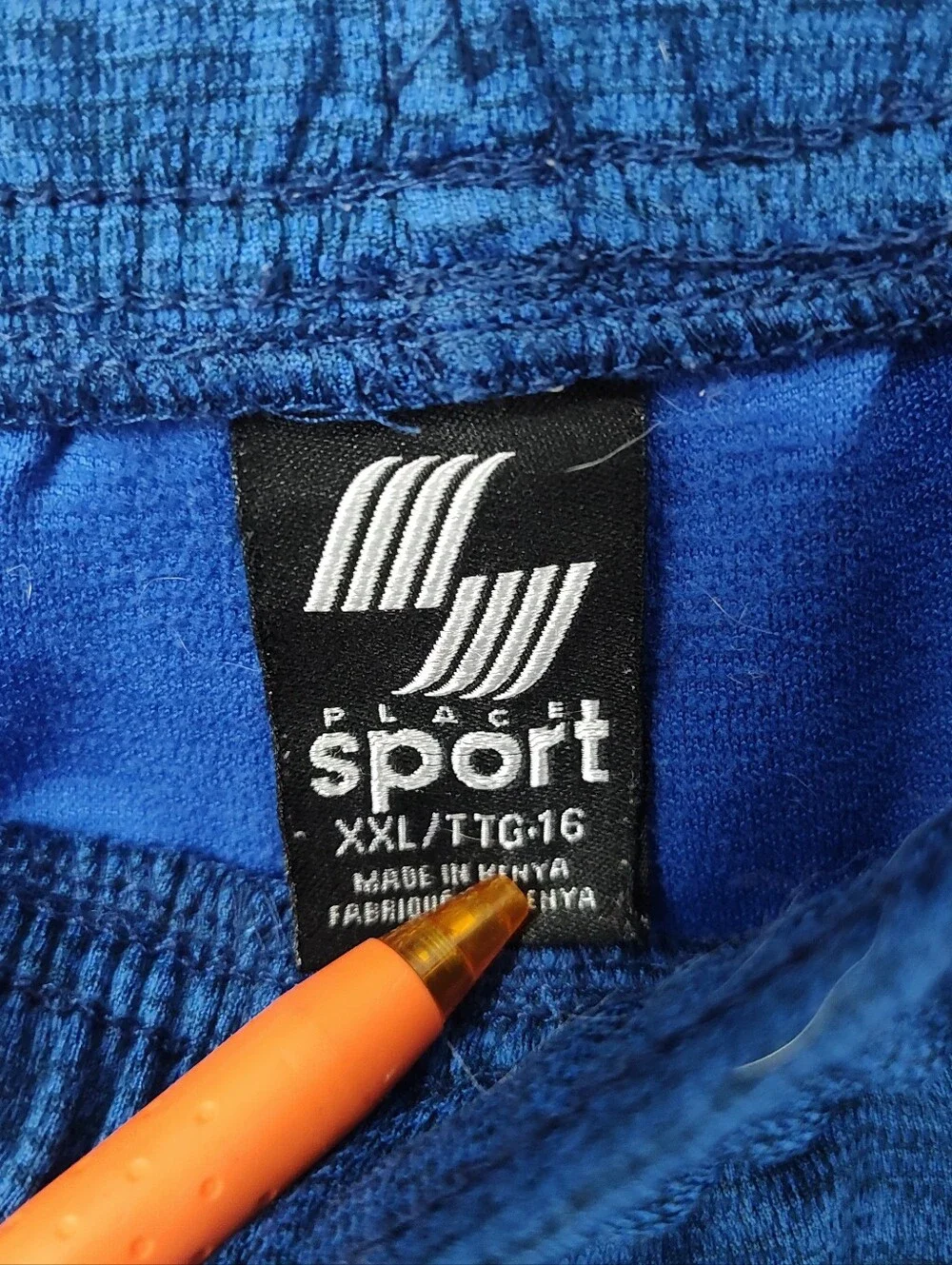 The Children's Place Sport Kids Royal Blue Drawstring Athletic Shorts Size XXL